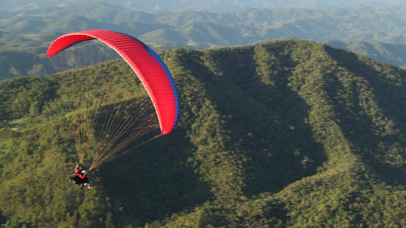 Paragliding At Kokol Hill (Sunset)